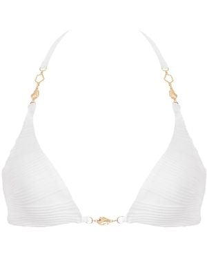 Bluebella Orta Triangle Bikini Top - White