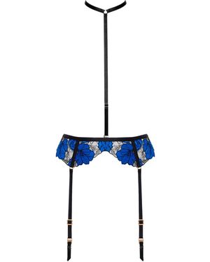 Bluebella Sorento Suspender Harness With Detachable Collar - Blue