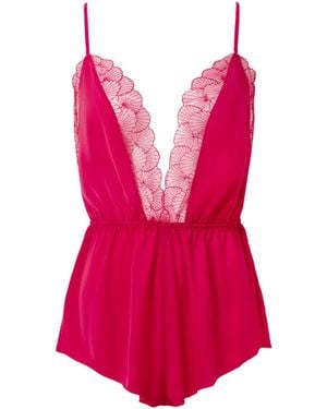 Bluebella Vermont Luxury Satin Teddy - Pink