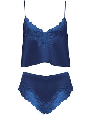 Bluebella Isabella Satin Cami And Short Set - Blue