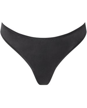 Bluebella Verona Satin Thong - Black