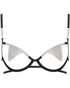 Bluebella Bluebella Susu Open Diamante Bra - Metallic