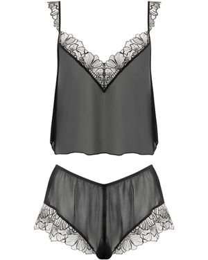 Bluebella Amarosa Sheer Cami And Short Set - Grey