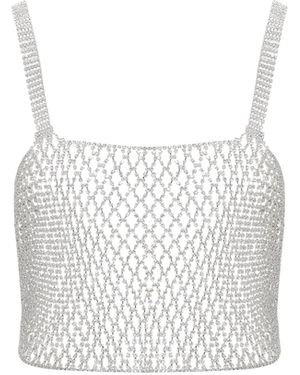 Bluebella Elsa Diamond Lattice Cami/Clear - White