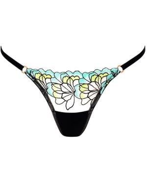 Bluebella Bluebella Culotte Serena Menthe/Citron/Noir - Métallisé
