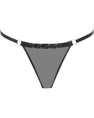 Bluebella Bluebella Suri Mesh Open Knickers - White