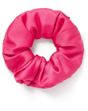 Bluebella Saskia Luxury Satin Scrunchie Fuchsia - Pink