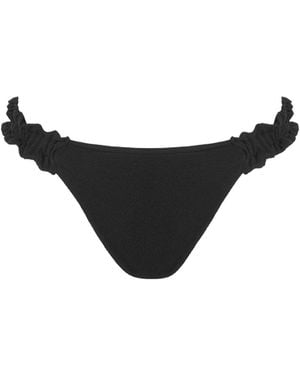 Bluebella Flores Ruffle Bikini Brief - Black