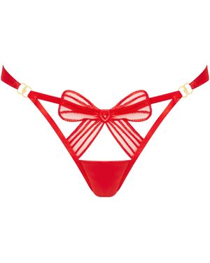 Bluebella Bluebella Annabel Open-Back Knickers - Red