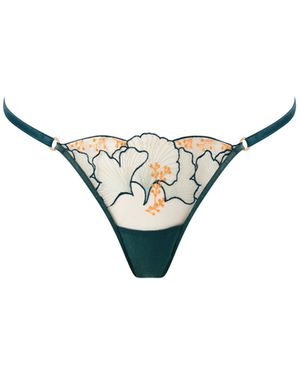 Bluebella Gianna Sheer String Thong - Metallic