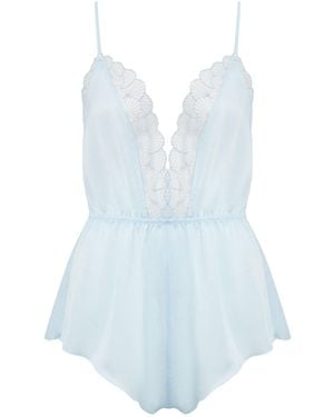 Bluebella Bluebella Vermont Luxury Satin Teddy Ice Water