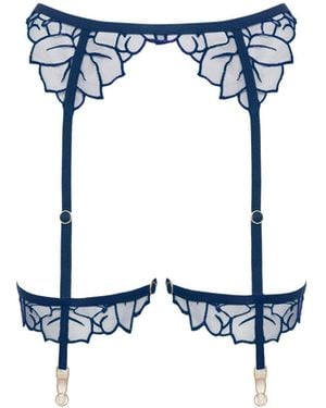 Bluebella Laurel Suspender Thigh Harness - Blue