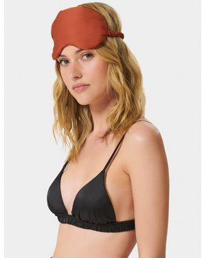 Bluebella Saskia Luxury Satin Eye Mask Baked Clay - Brown