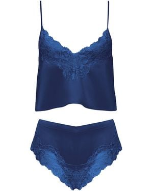 Bluebella Isabella Satin Cami And Short Set - Blue