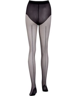 Bluebella Back Seam Tights - Blue