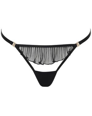 Bluebella Matisse Sheer Open Thong - Metallic