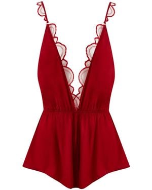 Bluebella Soraya Luxury Satin Teddy Savvy - Red