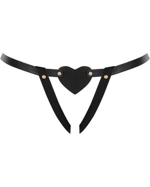 Bluebella Bluebella Salome Open Heart Panty - Black