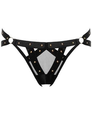 Bluebella Sana Open Strappy Brief - Black