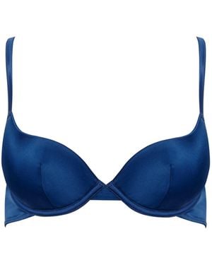 Bluebella Verona Satin Push Up Bra - Blue