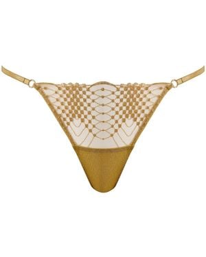 Bluebella Zoe Sheer Embroidered Brief - White