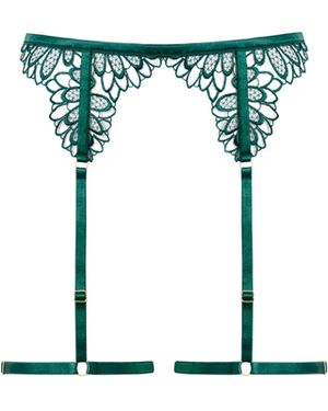 Bluebella Amaris Suspender Thigh Harness - Green