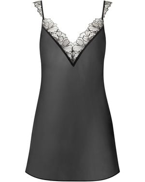 Bluebella Amarosa Sheer Chemise - Black