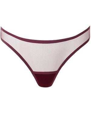 Bluebella Naomi Mesh Thong Cherry - Red