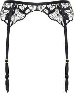 Bluebella Kalmia Suspender/Sheer - Black