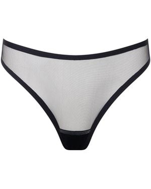 Bluebella Naomi High-Waisted Mesh Thong - White