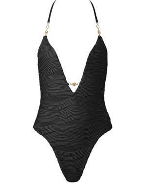 Bluebella Orta Plunge Swimsuit - Black