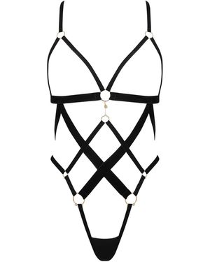 Bluebella Simone Open Harness Bodysuit - White