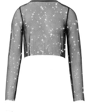 Bluebella Noor Sheer Mesh Top - Grey
