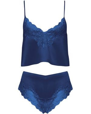 Bluebella Isabella Satin Cami And Short Set - Blue