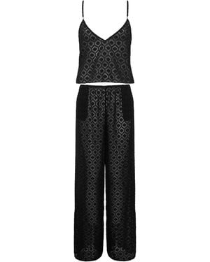 Bluebella Cassat Cami & Trouser Set - Black