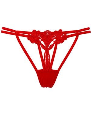 Bluebella Nova Open Thong - Red