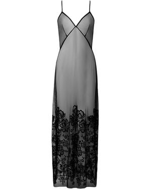 Bluebella Penelope Sheer Long Chemise - White