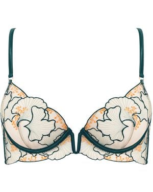 Bluebella Gianna Sheer Longline Bra - Natural