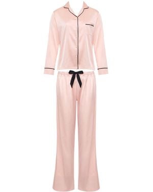 Bluebella Claudia Shirt And Trouser Set Pale - Pink