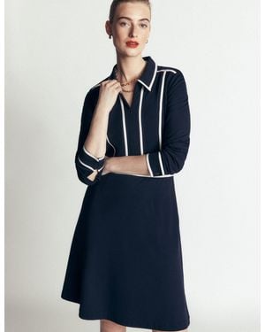 Boden Ula Kurzes Ponte-Kleid - Blau