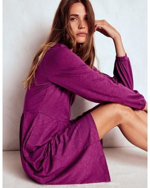 Boden Naomi Lockeres Jerseykleid - Lila