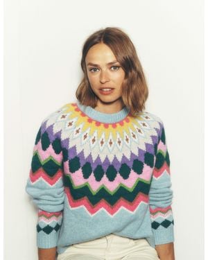 Boden Eleanor Fair-Isle-Pullover - Blau