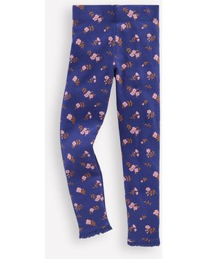 Boden Legging Côtelé-Motif Sprig Bleu Tribord