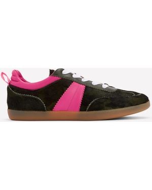 Boden Tennis Rétro Erin-Camouflage/Pivoine Rose - Blanc