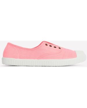 Boden Canvas-Turnschuhe Ohne Schnürung - Pink