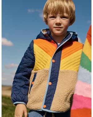 Boden Veste En Borg À Chevrons-Multi - Bleu