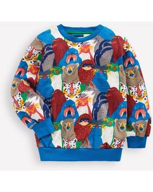 Boden Bedrucktes Sweatshirt Für Den Alltag - Blau