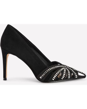 Boden Pumps Mit Gitterriemen - Schwarz