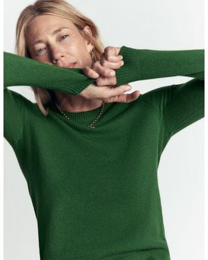 Boden Elsie Kaschmirpullover Mit Rundhalsausschnitt - Grün