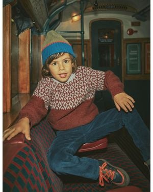 Boden Lockerer Fair-Isle-Pullover - Grün